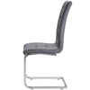 Belair | Modern, Metal PU Leather Dining Chairs | Set Of 4