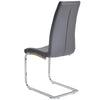 Belair | Modern, Metal PU Leather Dining Chairs | Set Of 4