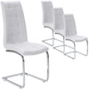 Belair | Modern, Metal PU Leather Dining Chairs | Set Of 4