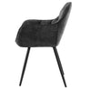Belmore | Modern Metal Velvet Dining Chairs With Arms | Set Of 2
