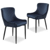 Berkshire | Metal Modern Velvet Dining Chairs | Set Of 2