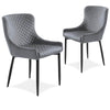 Berkshire | Metal Modern Velvet Dining Chairs | Set Of 2