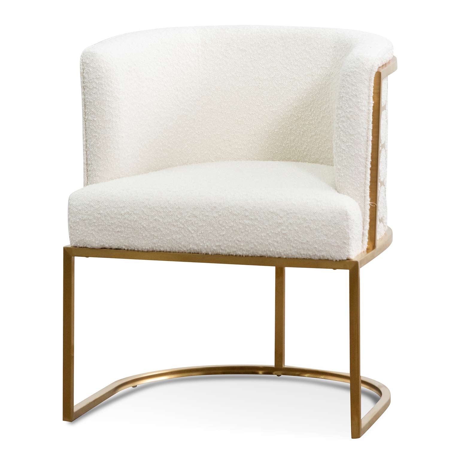 Beverly | Black, Hollywood Style Velvet Dining Chair | White