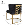 Beverly | Black, Hollywood Style Velvet Dining Chair