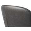 Bordeaux dark grey PU Leather Modern Dining Chair