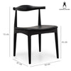 Bowman | Black, PU Leather, Wooden Dining Chair | Set of 2