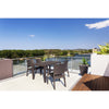 Bridgeport | Modern, Stackable, Plastic Indoor / Outdoor Dining Chair | Set Of 2 | Chocolate