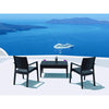 Bridgeport | Modern, Stackable, Plastic Indoor / Outdoor Dining Chair | Set Of 2 | Dark Grey