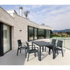 Bridgeport | Modern, Stackable, Plastic Indoor / Outdoor Dining Chair | Set Of 2 | Dark Grey
