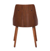 Broadway | Mid Century Wooden White PU Leather Dining Chairs | Set Of 2