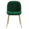 Brookfield | Modern Metal Velvet Dining Chairs | Set Of 2