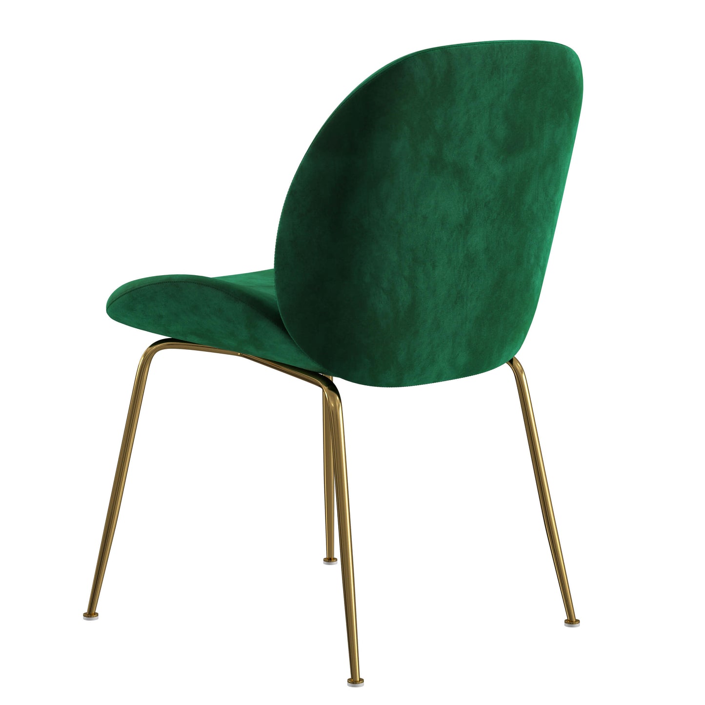 Brookfield Version 1 | Modern Metal Velvet Dining Chairs | Set Of 2 | Green