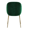 Brookfield | Modern Metal Velvet Dining Chairs | Set Of 2