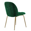 Brookfield | Modern Metal Velvet Dining Chairs | Set Of 2