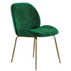 Brookfield | Modern Metal Velvet Dining Chairs | Set Of 2