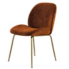 Brookfield | Modern Metal Velvet Dining Chairs | Set Of 2
