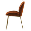Brookfield | Modern Metal Velvet Dining Chairs | Set Of 2