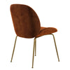 Brookfield | Modern Metal Velvet Dining Chairs | Set Of 2