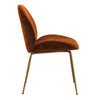 Brookfield | Modern Metal Velvet Dining Chairs | Set Of 2