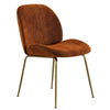 Brookfield | Modern Metal Velvet Dining Chairs | Set Of 2