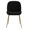 Brookfield | Modern Metal Velvet Dining Chairs | Set Of 2