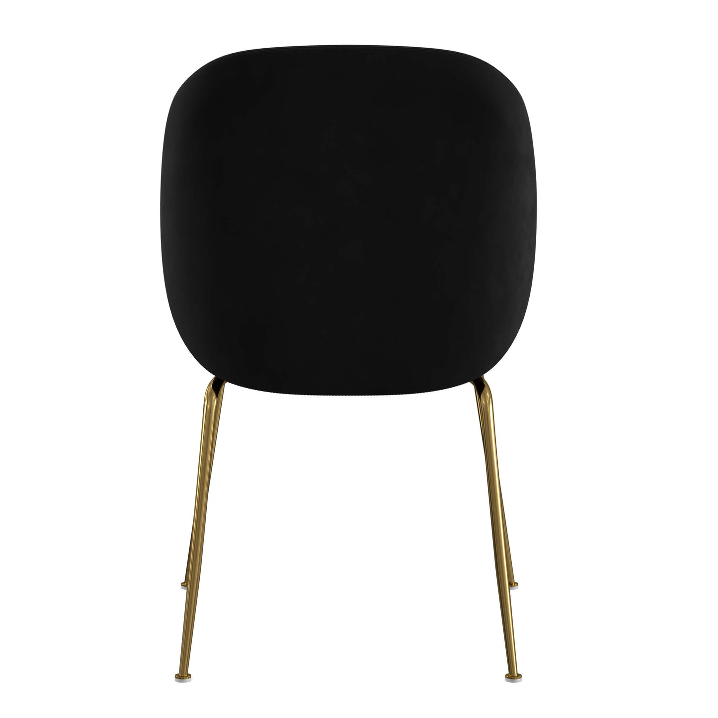 Brookfield Version 1 | Modern Metal Velvet Dining Chairs | Set Of 2 | Black