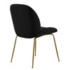Brookfield | Modern Metal Velvet Dining Chairs | Set Of 2