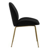 Brookfield | Modern Metal Velvet Dining Chairs | Set Of 2