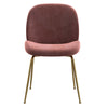 Brookfield | Modern Metal Velvet Dining Chairs | Set Of 2