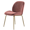 Brookfield | Modern Metal Velvet Dining Chairs | Set Of 2