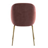 Brookfield | Modern Metal Velvet Dining Chairs | Set Of 2