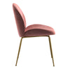 Brookfield | Modern Metal Velvet Dining Chairs | Set Of 2