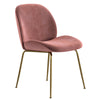 Brookfield | Modern Metal Velvet Dining Chairs | Set Of 2
