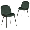 Brookfield Version 2 | Modern Metal Velvet Dining Chairs | Set Of 2