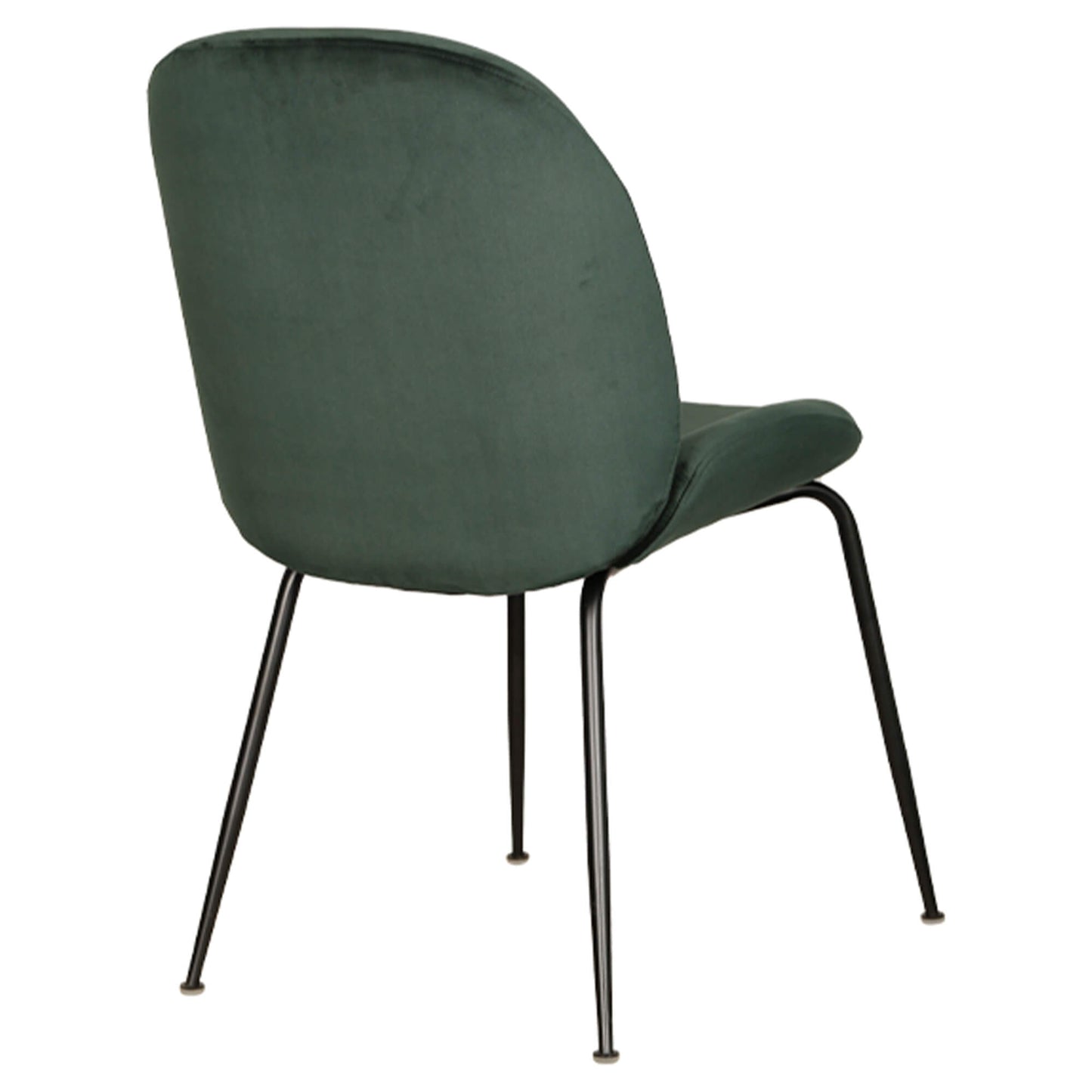 Brookfield Version 2 | Modern Metal Velvet Dining Chairs | Set Of 2 | Green