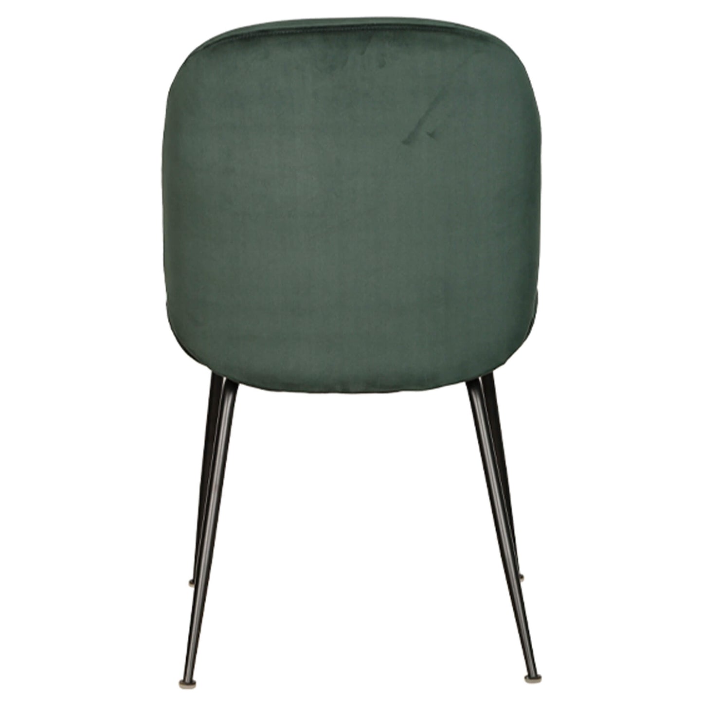 Brookfield Version 2 | Modern Metal Velvet Dining Chairs | Set Of 2 | Green