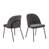 Calwell | Dark Grey Fabric Modern Dining Chair