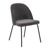 Calwell | Dark Grey Fabric Modern Dining Chair
