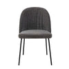 Calwell | Dark Grey Fabric Modern Dining Chair