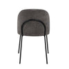 Calwell | Dark Grey Fabric Modern Dining Chair