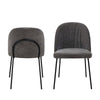 Calwell | Dark Grey Fabric Modern Dining Chair