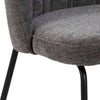 Calwell | Dark Grey Fabric Modern Dining Chair