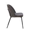 Calwell | Dark Grey Fabric Modern Dining Chair