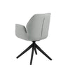 Cara | Grey, Fabric Contemporary Wooden Dining Chair with Arms