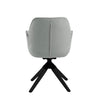 Cara | Grey, Fabric Contemporary Wooden Dining Chair with Arms