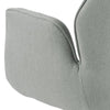 Cara | Grey, Fabric Contemporary Wooden Dining Chair with Arms