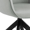 Cara | Grey, Fabric Contemporary Wooden Dining Chair with Arms