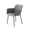 Carine | Grey Contemporary, Blue Velvet Dining Chairs | Set Of 2 | Grey