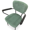 Carlin - Jade Upholstered  Mid Century Dining Chairs with arms