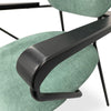 Carlin - Jade Upholstered  Mid Century Dining Chairs with arms